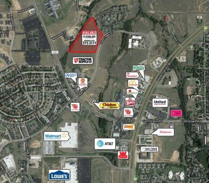 Plum Creek Dr, Amarillo, TX for sale - Aerial - Image 1 of 1