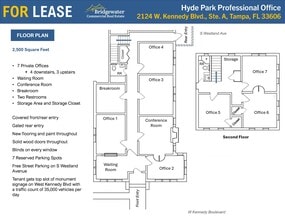 2124 W Kennedy Blvd, Tampa, FL à louer Plan d’étage- Image 2 de 2