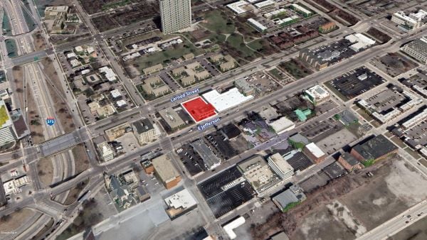 1351 E Jefferson Ave, Detroit, MI for sale - Aerial - Image 2 of 2