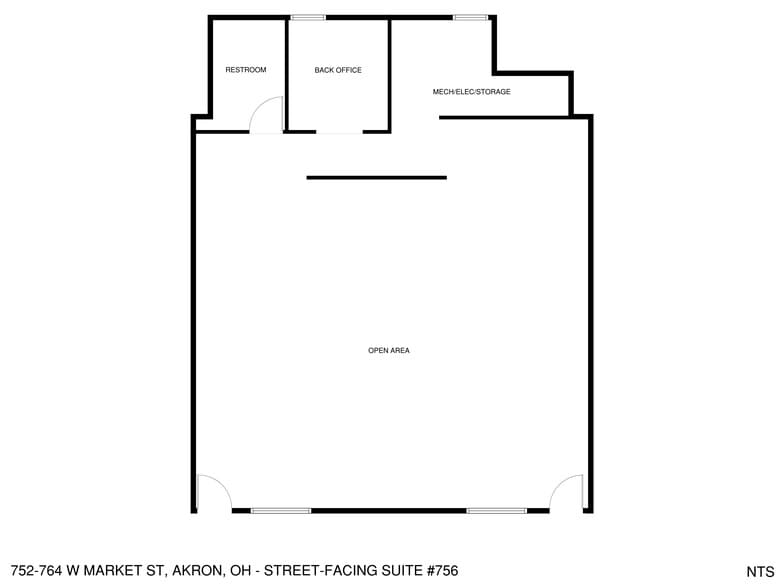 752-764 W Market St, Akron, OH for lease - Floor Plan - Image 3 of 11