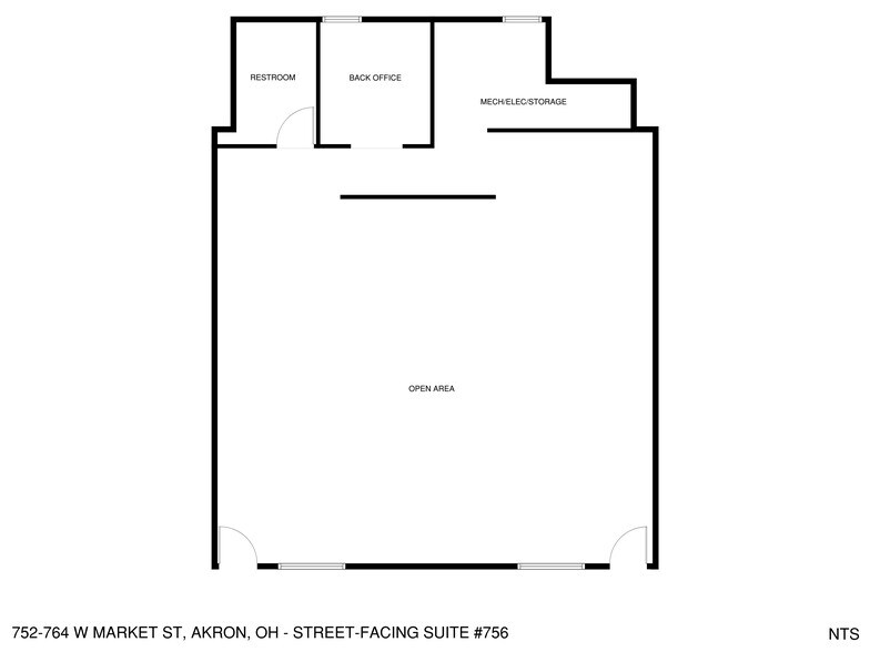 752-764 W Market St, Akron, OH à louer - Plan d’étage - Image 3 de 11
