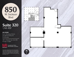 850 W Jackson Blvd, Chicago, IL for lease Floor Plan- Image 1 of 6