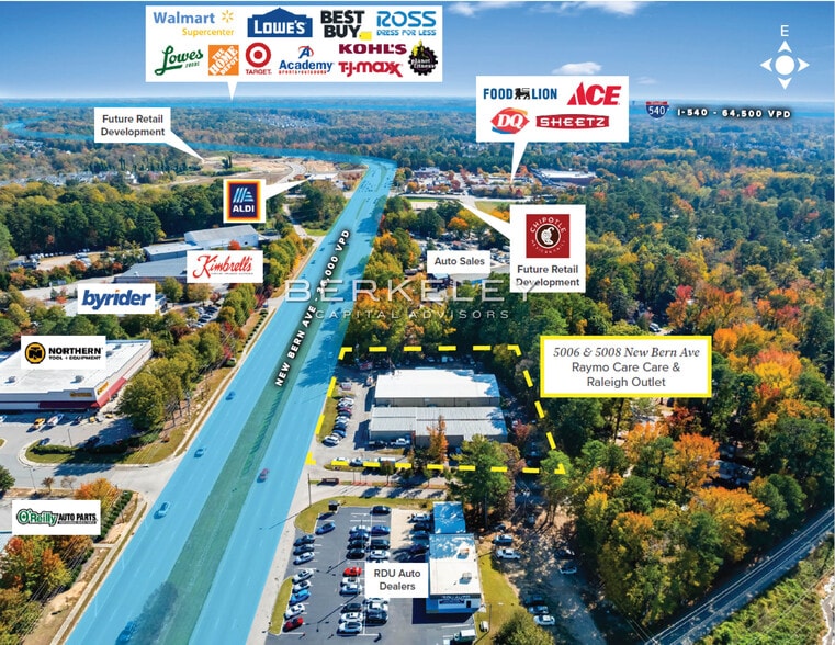 5006 & 5008 New Bern Ave, Raleigh, NC for sale - Building Photo - Image 2 of 6