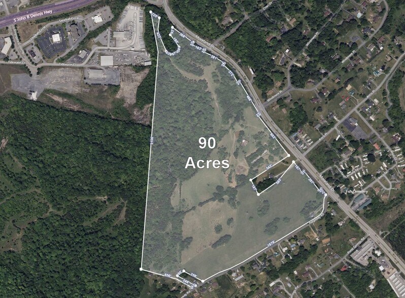 129 Ridgeway Rd, Kingsport, TN à vendre - Aérien - Image 1 de 2