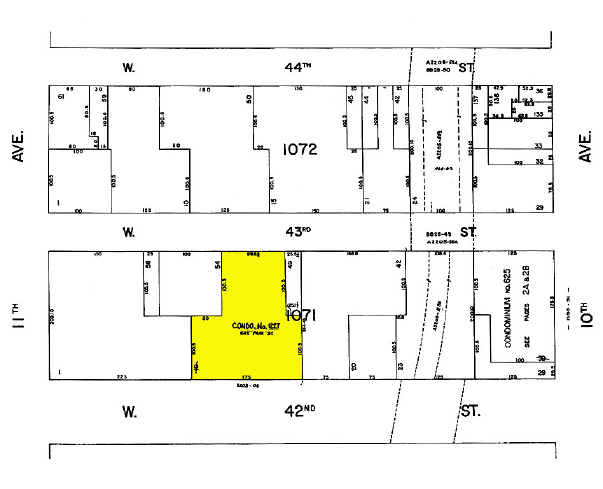 529-549 W 42nd St, New York, NY for sale - Plat Map - Image 2 of 7