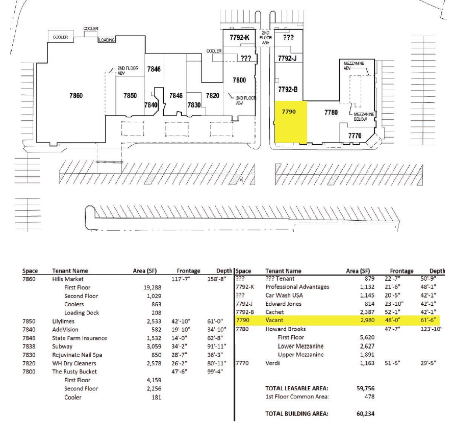 7770-7792 Olentangy River Rd, Columbus, OH à louer Plan de site- Image 1 de 9