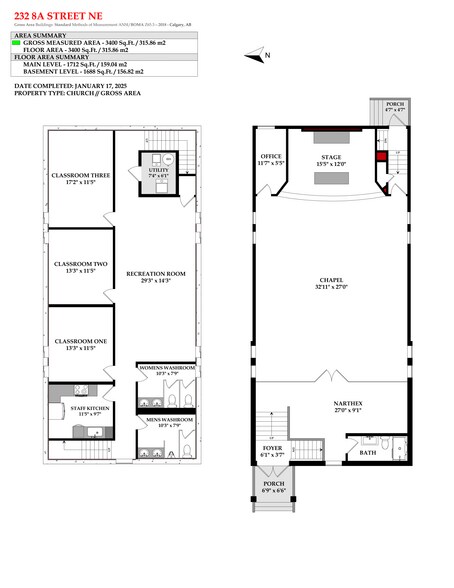 232 8A St NE, Calgary, AB à vendre - Plan d’étage - Image 2 de 25