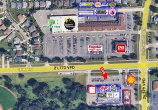 13400-13480 E 15 Mile Rd, Sterling Heights, MI - AERIAL  map view - Image1