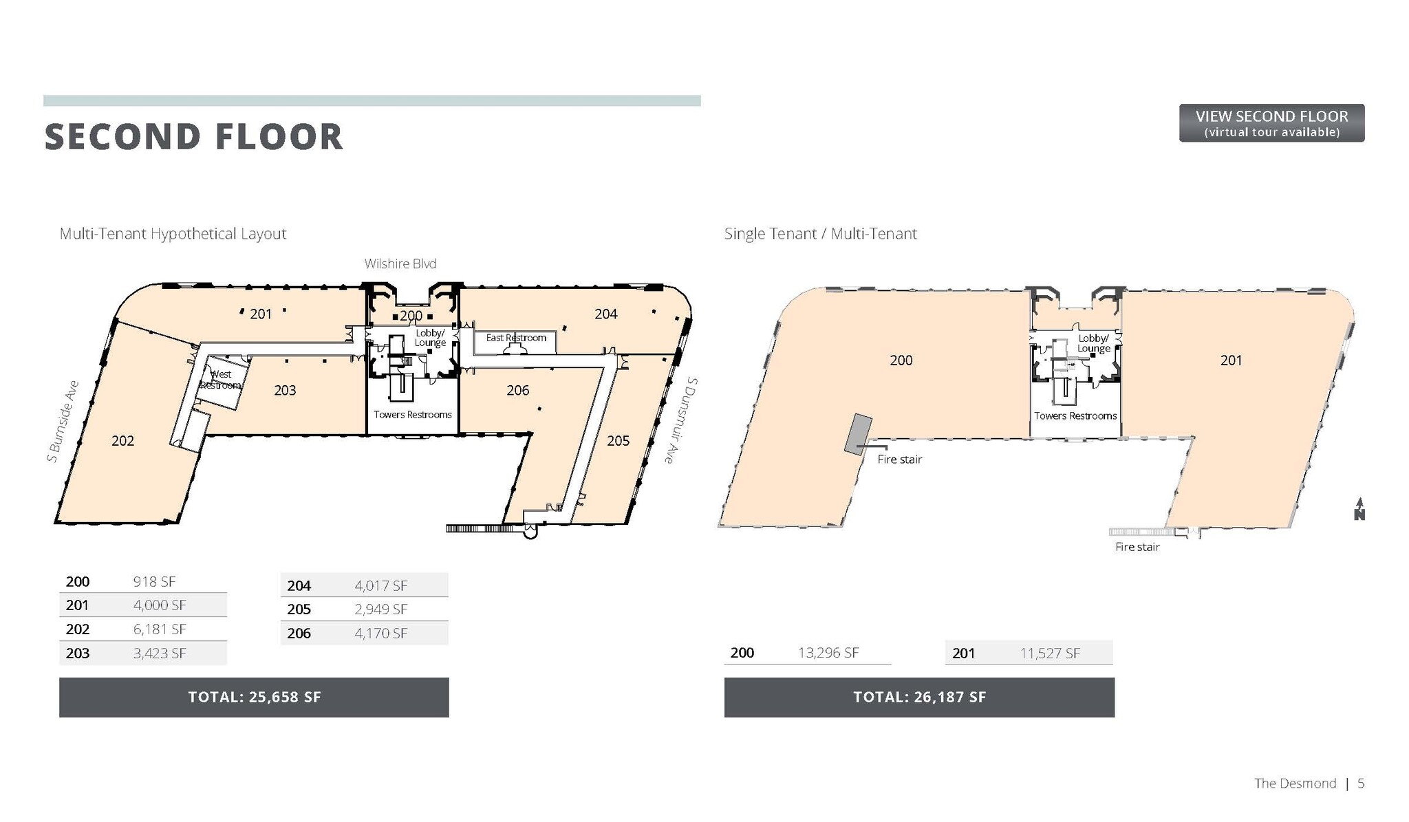 5500-5528 Wilshire Blvd, Los Angeles, CA à louer Plan d’étage- Image 1 de 1