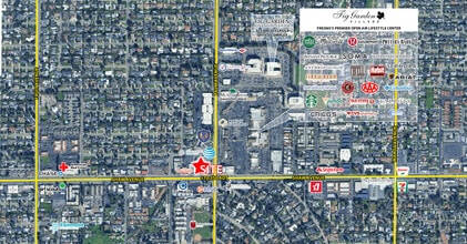 1016 W Shaw Ave, Fresno, CA - Aérien Vue de la carte - Image1