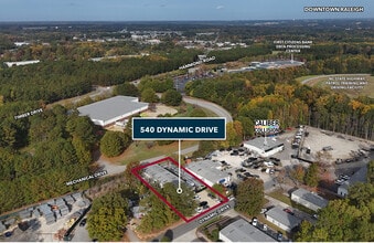 540 Dynamic Dr, Garner, NC - AERIAL  map view - Image1