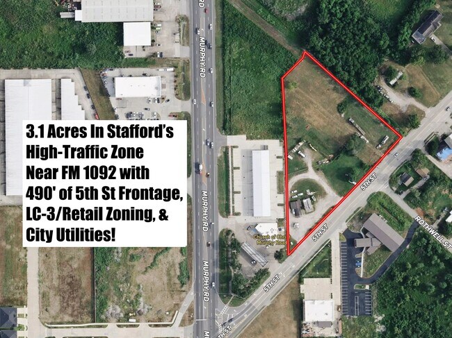 Plus de détails pour 3650 5th, Stafford, TX - Terrain à vendre