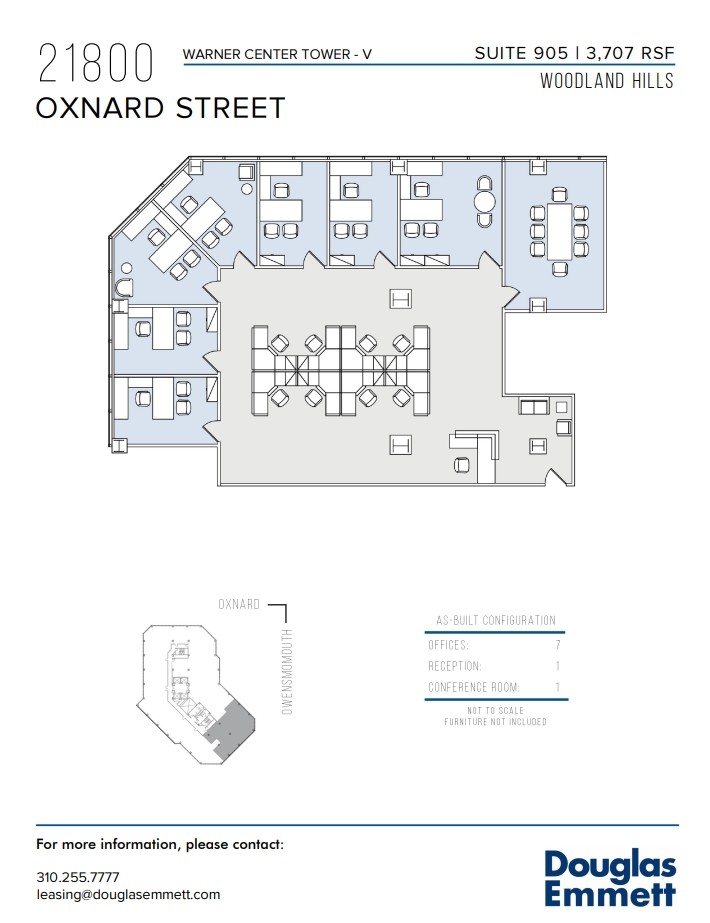 21800 Oxnard St, Woodland Hills, CA à louer Plan d’étage- Image 1 de 1