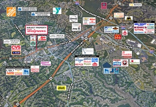 5917 High St, Portsmouth, VA - AÉRIEN  Vue de la carte