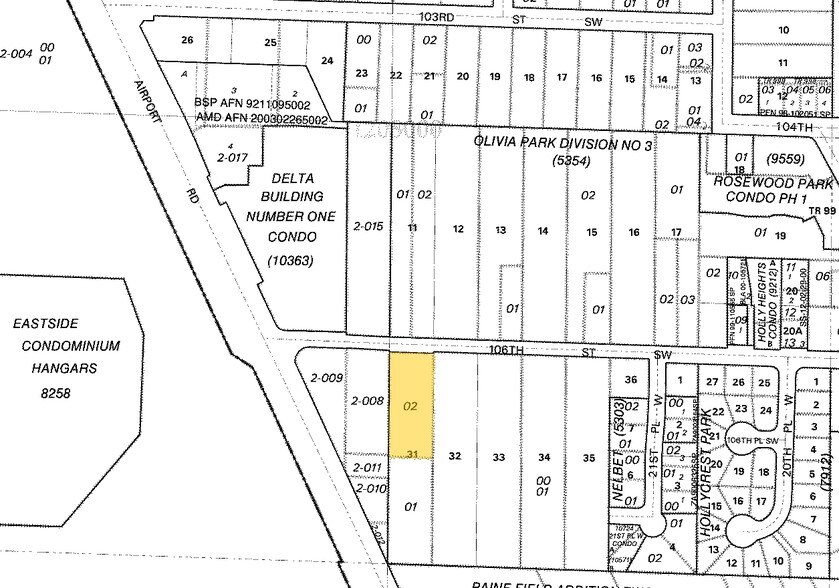 2330 106th St SW, Everett, WA à louer - Plan cadastral - Image 2 de 5