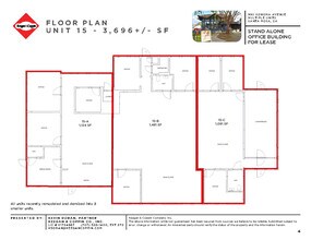 990 Sonoma Ave, Santa Rosa, CA à louer Plan d’étage- Image 1 de 1