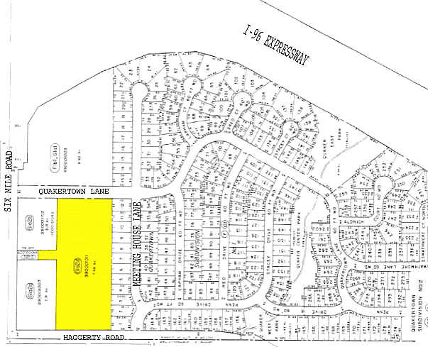 38905 6 Mile Rd, Livonia, MI à louer - Plan cadastral - Image 2 de 7