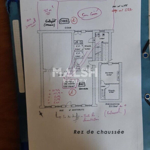 Commerce de détail dans Lyon à louer - Plan d’étage - Image 2 de 2