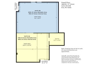 3800 W 12th St, Erie, PA à louer Plan d’étage- Image 2 de 8