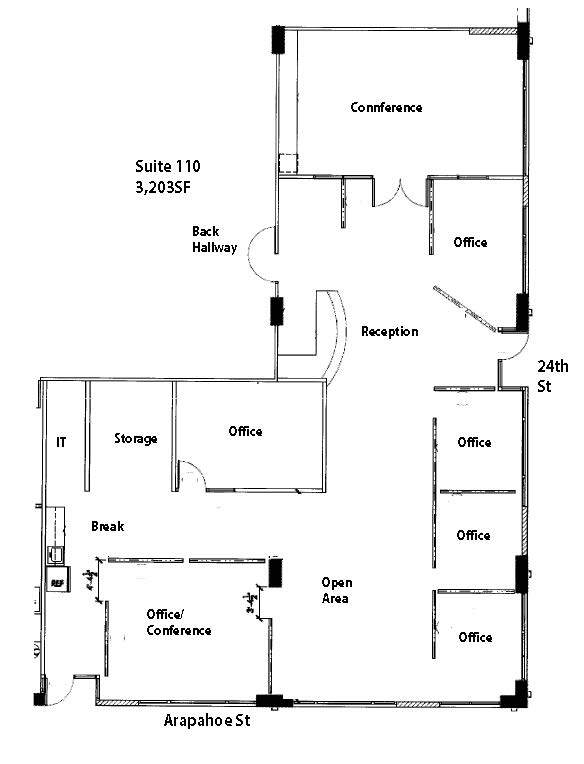 2330 Broadway, Denver, CO for lease Floor Plan- Image 1 of 1