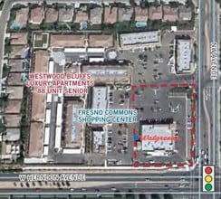 7015 N West Ave, Fresno, CA - AERIAL  map view