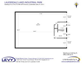 2696 NW 31st Ave, Lauderdale Lakes, FL for lease Floor Plan- Image 1 of 1