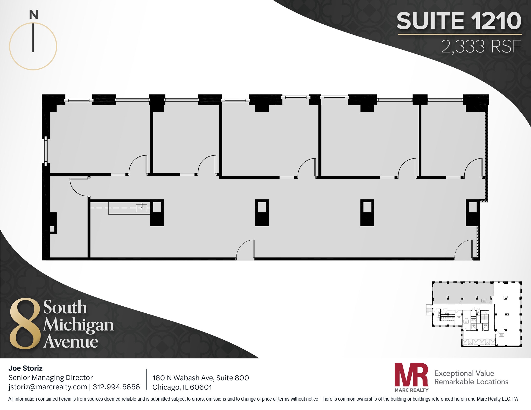 8 S Michigan Ave, Chicago, IL à louer Plan d’étage- Image 1 de 8