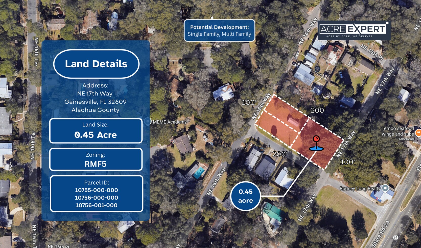 NE 17th Way, Gainesville, FL for sale Primary Photo- Image 1 of 2