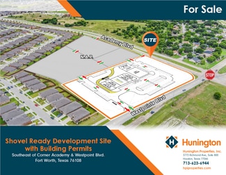 More details for Southeast of Corner Academy & Westpoint Blvd. Fort, Fort Worth, TX - Land for Sale