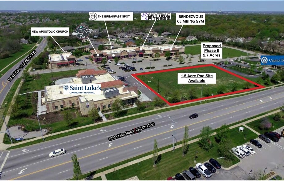 W State Line & 133rd St, Leawood, KS for lease - Primary Photo - Image 1 of 4