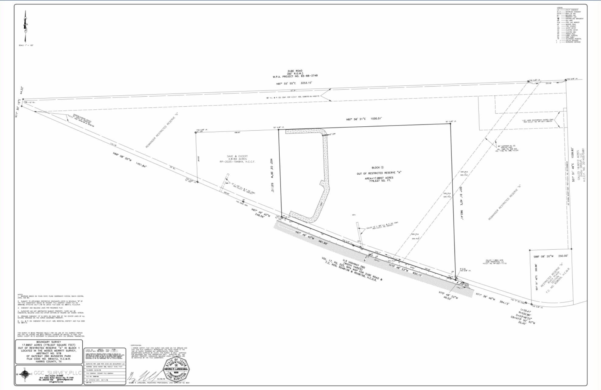 33440 US-290, Hockley Mine, TX for sale Plat Map- Image 1 of 2