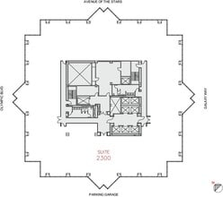2121 Avenue of the Stars, Century City, CA à louer Plan d’étage- Image 2 de 5