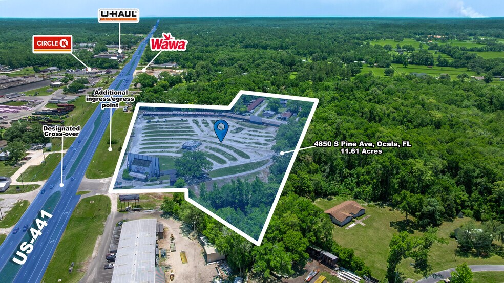 4850 S Pine Ave, Ocala, FL à vendre - Aérien - Image 2 de 8