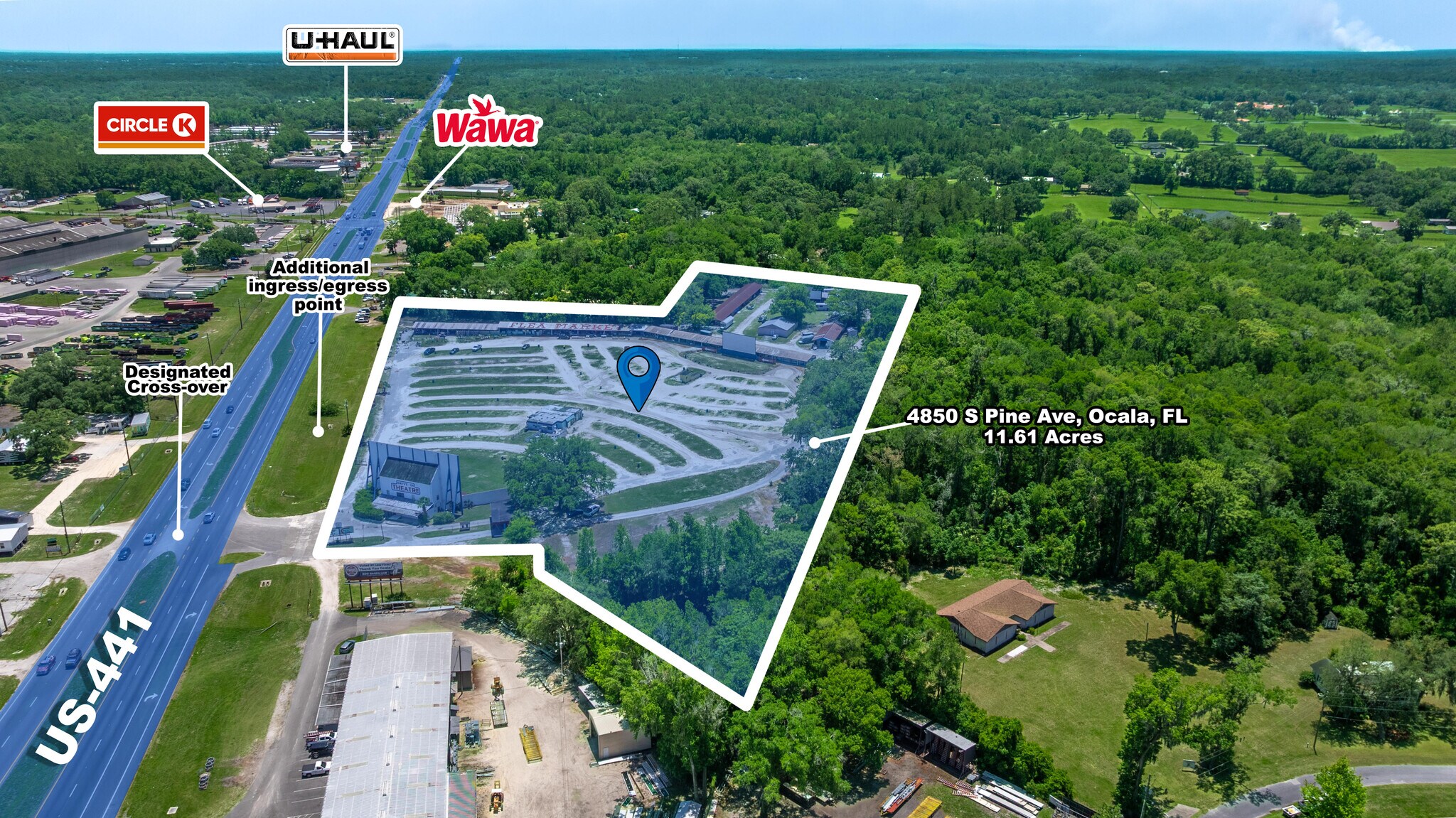 4850 S Pine Ave, Ocala, FL à vendre Aérien- Image 1 de 9