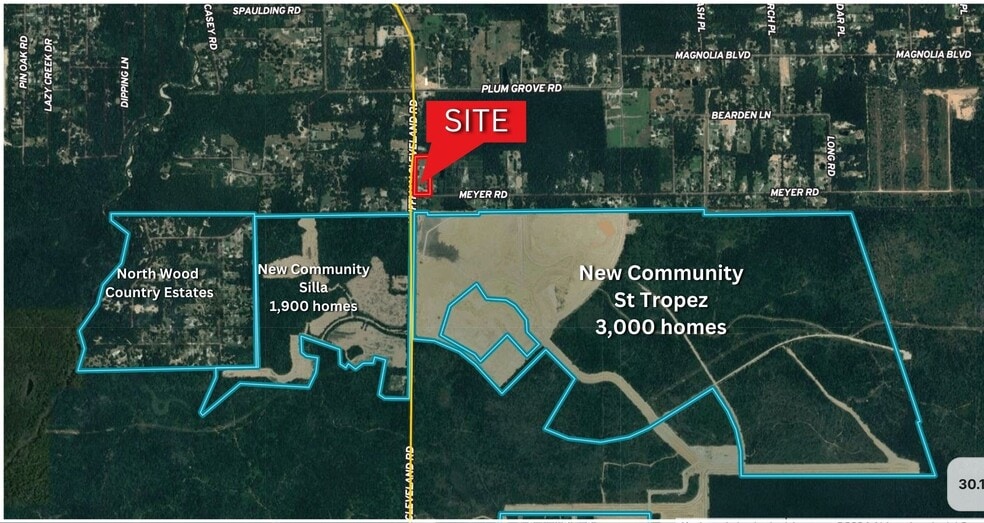 31574 Huffman Cleveland Rd, Huffman, TX for sale - Aerial - Image 2 of 15