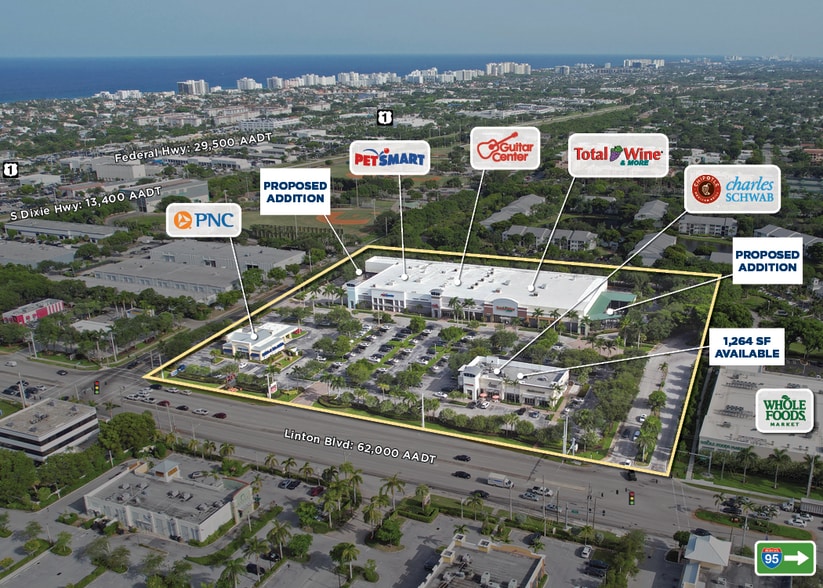 510 Linton Blvd, Delray Beach, FL for lease - Aerial - Image 2 of 4