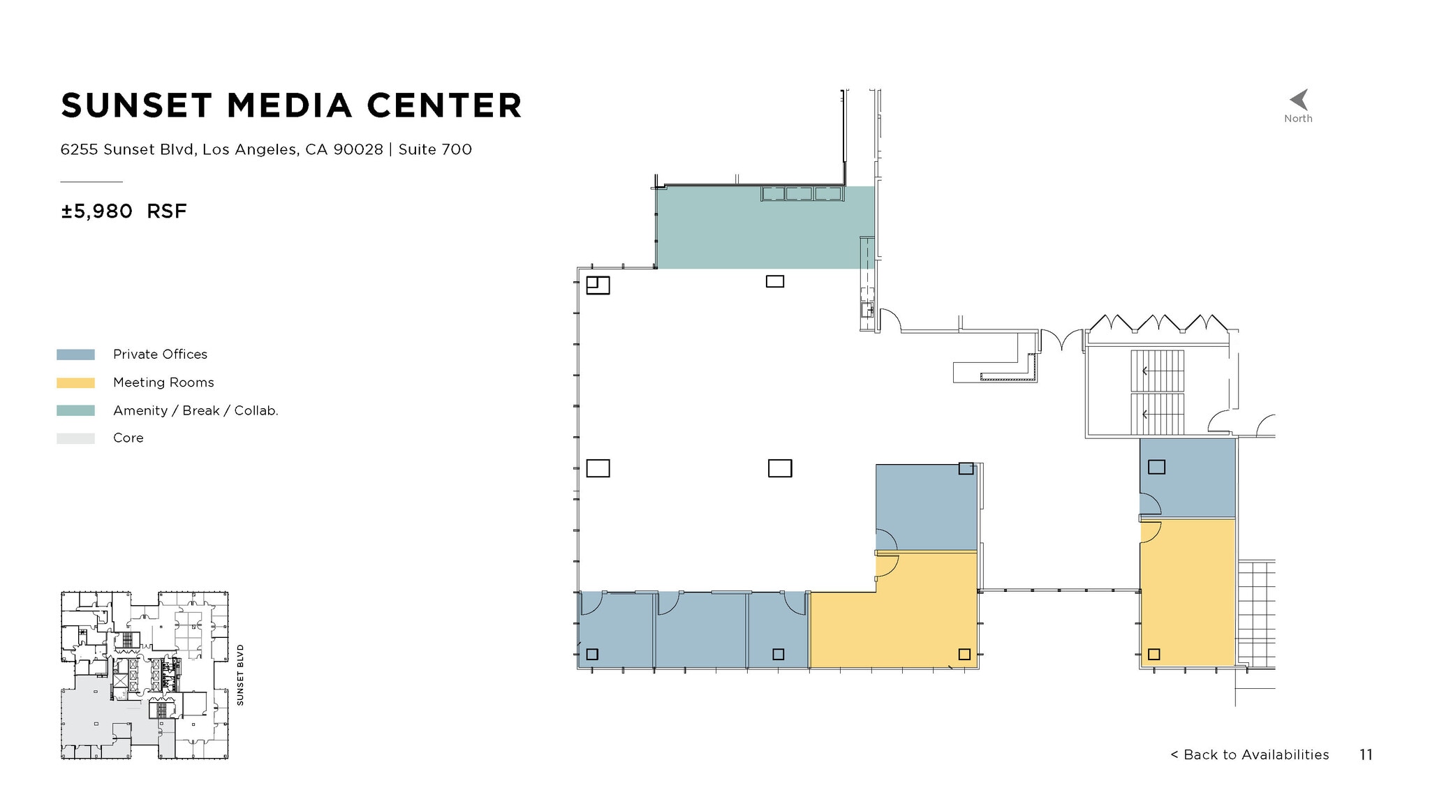 6255 W Sunset Blvd, Los Angeles, CA for lease Floor Plan- Image 1 of 1