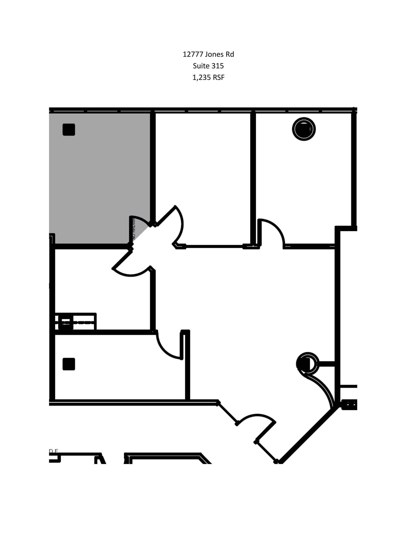 12777 Jones Rd, Houston, TX à louer Plan de site- Image 1 de 1