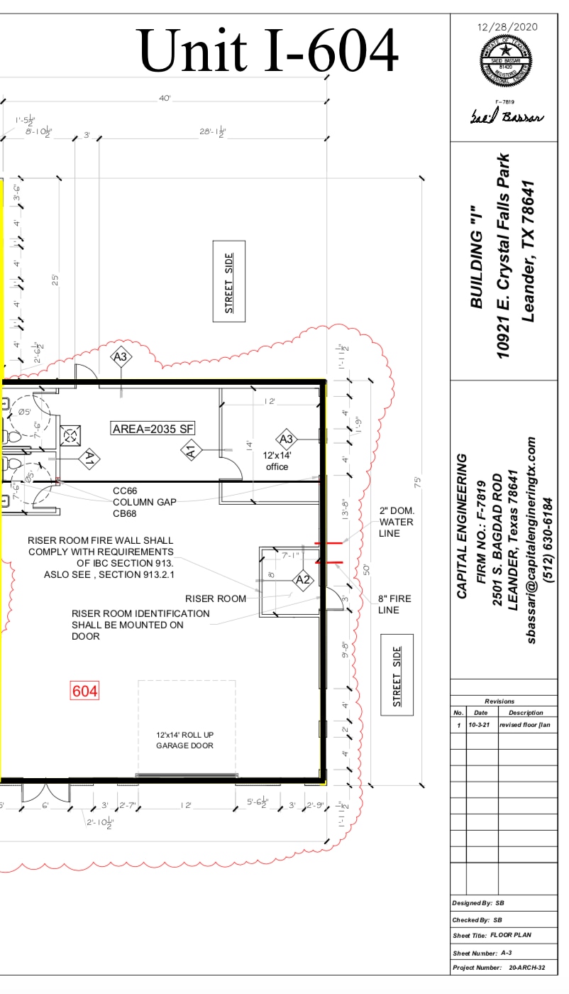 10921 E Crystal Falls Pkwy, Leander, TX à louer Plan d’étage- Image 1 de 1