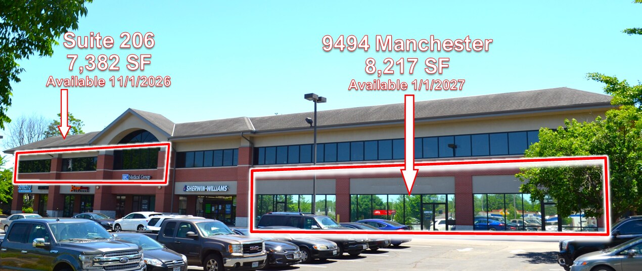 9426-9498 Manchester Rd, Saint Louis, MO for lease Primary Photo- Image 1 of 9