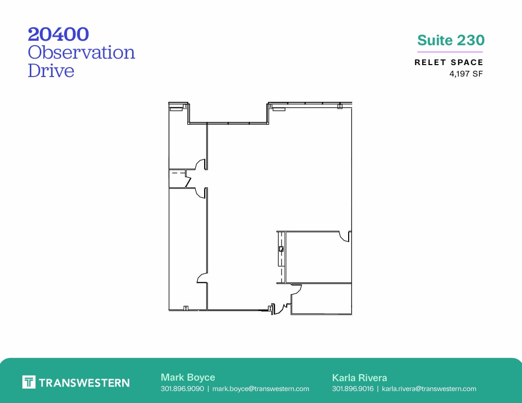 20400 Observation Dr, Germantown, MD à louer Plan d’étage- Image 1 de 1