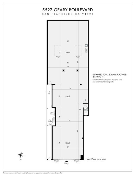 5527 Geary Blvd, San Francisco, CA for lease - Building Photo - Image 2 of 4