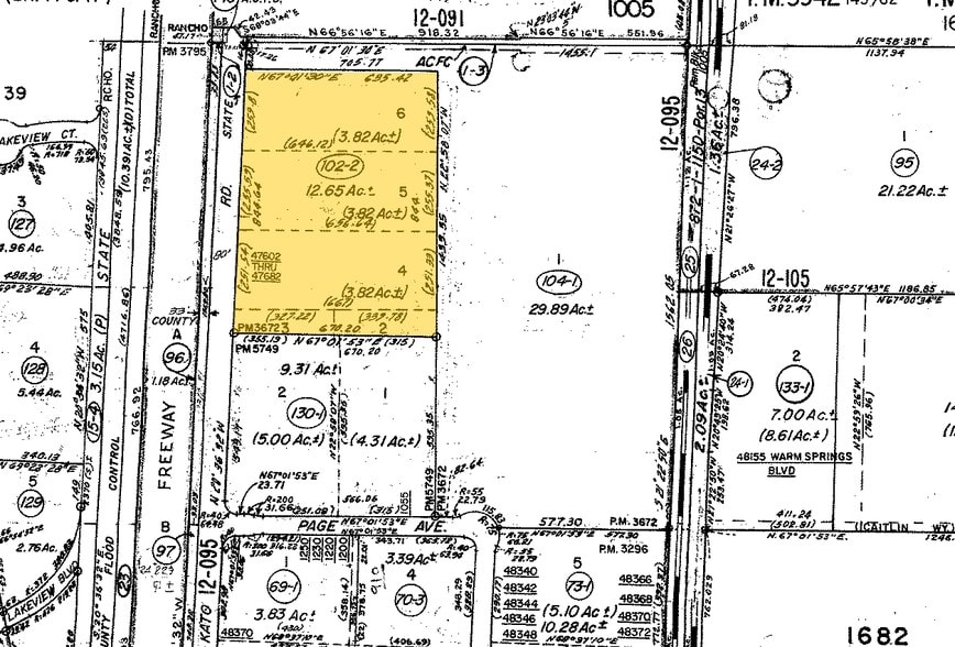 47630-47654 Kato Rd, Fremont, CA for lease - Plat Map - Image 2 of 4