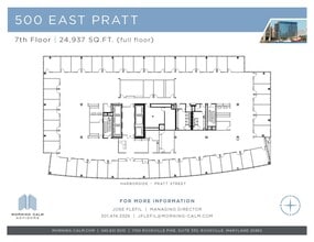 500 E Pratt St, Baltimore, MD for lease Floor Plan- Image 1 of 1