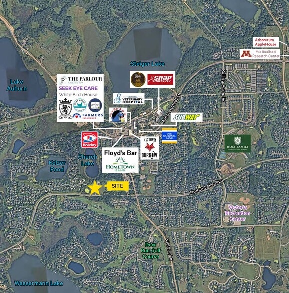 1720 Church Lake Blvd, Victoria, MN for sale - Aerial - Image 2 of 3
