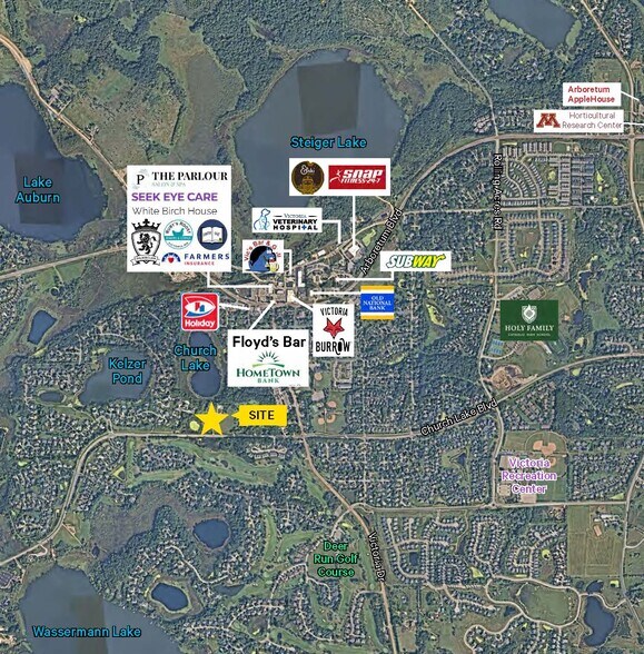 1720 Church Lake Blvd, Victoria, MN à vendre - Aérien - Image 2 de 3
