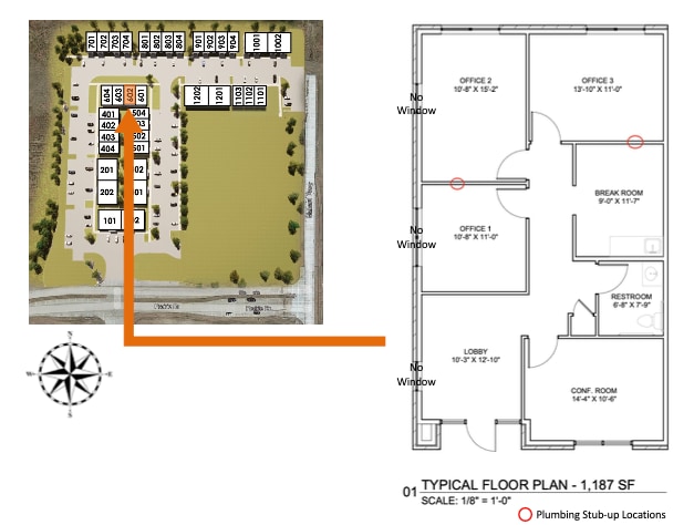 2120 Prairie Dr, Prosper, TX for lease Floor Plan- Image 1 of 8