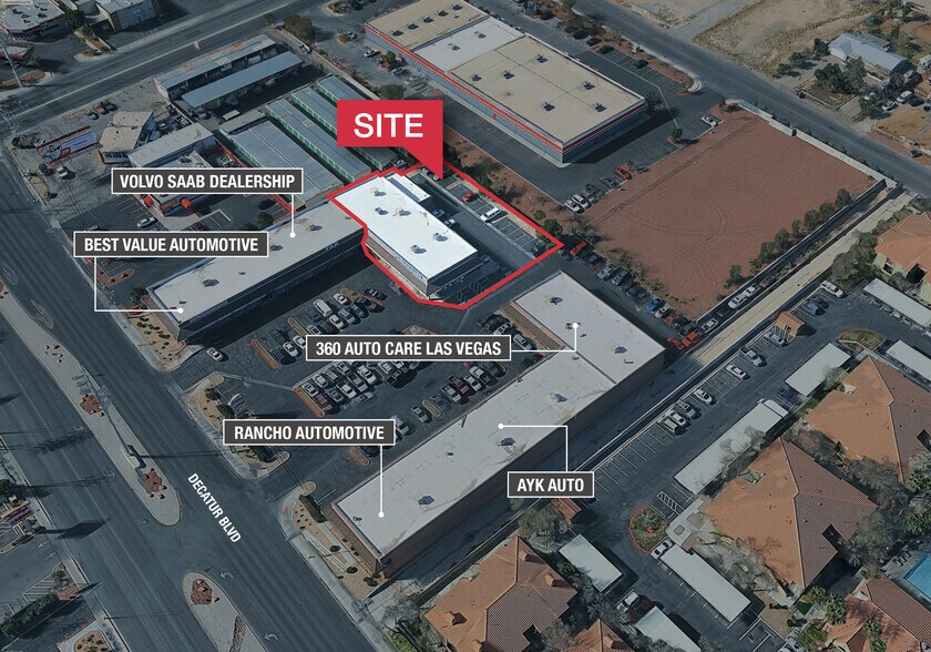1701-1715 N Decatur Blvd, Las Vegas, NV à louer - Aérien - Image 1 de 6