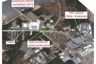 207 Airport Rd, Fayetteville, NC - AERIAL map view