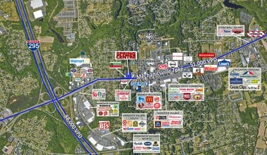 7124-7156 Mechanicsville Tpke, Mechanicsville, VA - AERIAL map view